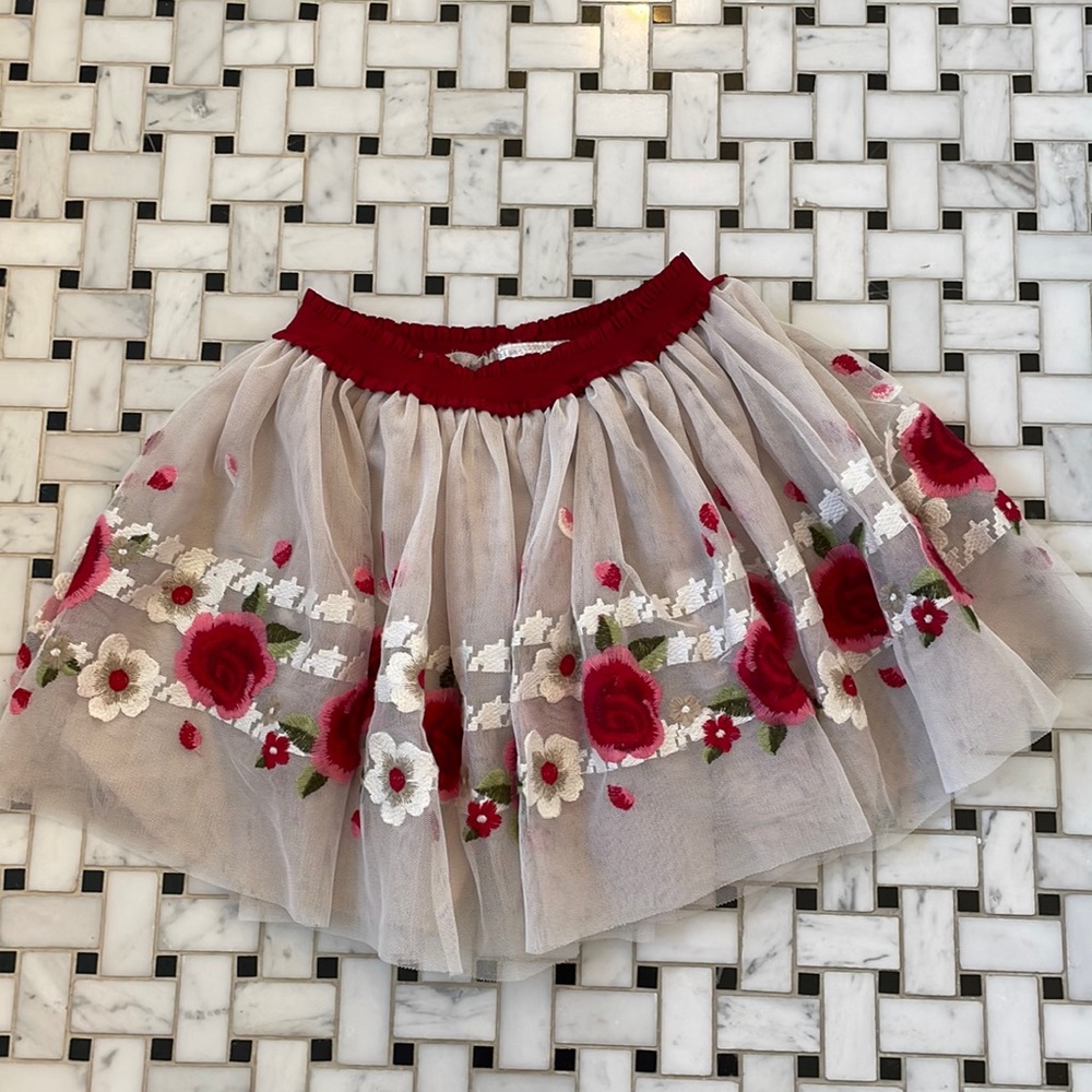 Girls embroidered skirt